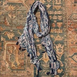 Boho scarf with fringe tassels